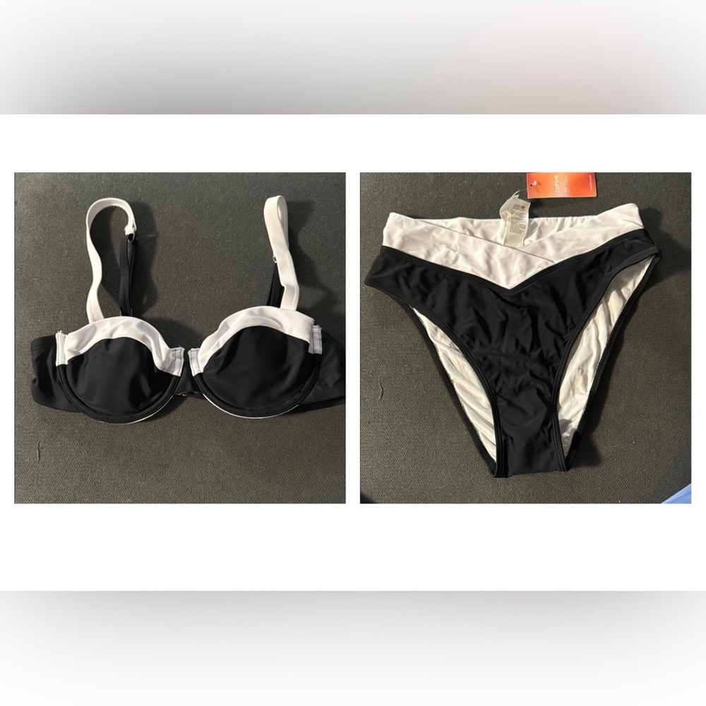 Black and White Swim Bikini